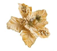pour déco pour fête 22cm pour fleur Pendaison Sapin pour déco(gold) | Tissu art doux, toucher délicat, finition dorée, taille 22cm, pour idéal sapin