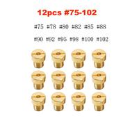 Pour Dellorto Sha Shb Ua Ub Phbg Vhb-Cs Vhbt-Cs -30-135 Phbg Carburumen Jet Analyste 10pcs Et 12pcs Principal Jet M5 Carburateur Gicleur - Type 12pcsmain Jet 75-102