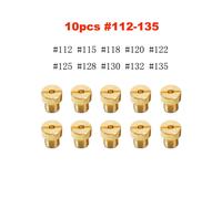 Pour Dellorto Sha Shb Ua Ub Phbg Vhb-Cs Vhbt-Cs -30-135 Phbg Carburumen Jet Analyste 10pcs Et 12pcs Principal Jet M5 Carburateur Gicleur - Type 10pcmain Jet 112-135