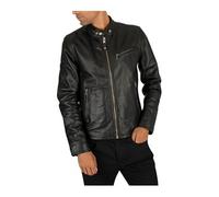 Pour des hommes Veste de cuir, NoirL