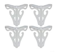Pour des pieds de meubles durables pour une esthétique et une stabilité améliorées dans n'importe quelle pièce (argenté)