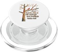 pour Dieu, Tout est Possible Matthieu 19:26 PopSockets PopGrip pour MagSafe