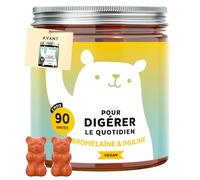 Pour Digérer le Quotidien - Bromélaïne & Inuline - avec Vitamine B6, Bacillus coagulans 1 milliard d'UFC - 90 unités (3 mois) - Sans Sucre Ajouté, Vegan - Bears with Benefits