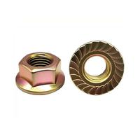 Pour DIN6923 Pour Écrous Hexagonaux En Zinc M3-M12, Écrou Coulissant À Cliquet Pièces Écrous(M8 (10Pcs))