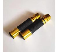 pour Dirt Bike Pit Bike Poignées Alu Perforées 7/8" 22mm Barres d'appui Moto(Or)