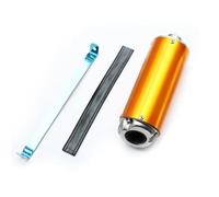 Pour Dirt Pit Bike Quad Scooter pièces modifiées 28mm système silencieux silencieux tuyau d'échappement D'échappement De Moto Silencieux pour(Gold)