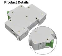 Pour disjoncteur de fuite 1P+N pour RCBO 6KA 18 mm avec sensibilité de 10 mA Protection contre les surintensités Convient pour la sécurité des circuits électriques (6 A)