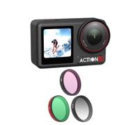 pour DJI ACTION5 Pro /4/3 Filtre, CPL Réglable ND8-64 Filtres de Protection d'Objectif ACTION4 ND8/PL/MCUV Lentilles Polarisantes Accessoires pour Caméra d'action (MCUV+CPL+ND8)