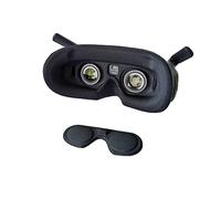 pour DJI AVATA Goggles 2 Foam Pad Coussinets en éponge pour Les Yeux Masque Confortable Coussinets en éponge pour la Protection de L'objectif Couvre-Visage (Noir+ Housse de Protection)