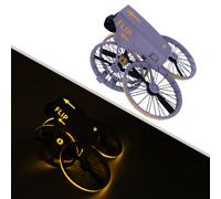 Pour DJI Flip Drone Autocollants Lumineux Stickers De Décoration Peau Film De Protection Anti-Rayures Sécurité Nocturne Accessoires De Vol Cool Pour DJI Flip (Jaune Orangé)