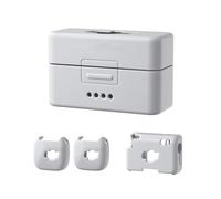 Pour DJI Mic Mini étui en silicone résistant pour l'enregistrement et le chargement (gris)