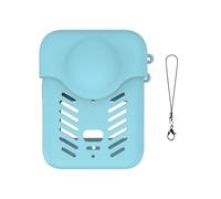 pour DJI OSMO 360 Étui en Silicone Intégral, Capuchon d'Objectif, Housse de Protection Antidérapante et Antichoc, Coque Souple Portable pour Caméra Sport Osmo 360 (Bleu)