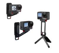 pour DJI Osmo Action 5 Pro Trépied Magnétique à Dégagement Rapide Pliable, Base Antidérapante Réglable sur 3 Axes, Adaptateur d'Extension Osmo Action 4/3 avec Support
