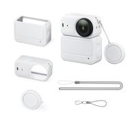 pour DJI Osmo Nano Boîtier de Protection Complet en Silicone, Étui de Protection Anti-Rayures et Antichoc, Capuchon d'Objectif Souple Osmo Nano avec Cordon Anti-Perte (Gris)