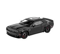 pour Dodge Challenger SRT Hellcat Red Eye 1:24 Modèle De Voiture en Métal Décoration De Mode pour La Maison Cadeau d'anniversaire(Black)