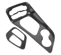Pour Dodge Pour Challenger 2015-2022 Autocollants Décoratifs Panneau Changement Vitesse Décoration Intérieure Voiture Console Centrale Moulages IntéRieurs(Carbon Fiber 2Pieces)
