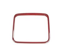 Pour Dodge Pour RAM 1500 2012-2015 2016 2017 Couverture Décorative Pour Cadre Du Compartiment De Rangement De La Console Centrale BLNETU(Red Carbon Look)