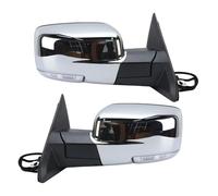 Pour Dodge Pour Ram 1500 2500 3500 2013-2018 Rétroviseur Latéral Complet Rabattable Électriquement Double Éclairage Chauffant(1 pair)