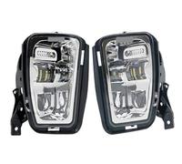 pour Dodge RAM 1500 2500 3500 2013 2014 2015 2016 2017 2018 : 2 phares antibrouillard avec Ampoules LED Haute luminosité (Chrome)