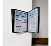 Pour dossiers de bureau à usage professionnel, étagère de vitrine, système d'affichage mural à 10 sections, panneaux d'affichage muraux, système de panneaux métalliques, idéal pour entrepôt, atelier