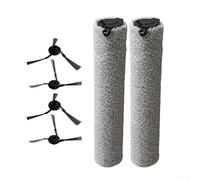 Pour Dreame Aqua10 Ultra Roller Kit : 2 rouleaux lavables jusqu'à 75 °C + 4 brosses latérales pour une couverture complète