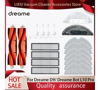 Pour Dreame D9 / D9 Max /Trouver LDS Finder Robot aspirateur rouleau brosse latérale vadrouille filtre réservoir d'eau pièces de rechange accessoires 2pcs