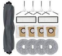 NOVAGO Compatible pour Dreame L10s Ultra, L10 Ultra,S10,Xiaomi X20+-Kit d'Accessoires complet 1 brosse principale, 4 brosses latérales, 2 filtres, 4 serpillières, 4 sacs à poussière