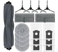 NOVAGO Compatible pour Dreame X30 ultra,Dreame L10s Pro Ultra Heat-Kit d'Accessoires complet 1 brosse principale, 4 brosses latérales, 2 filtres, 4 serpillières, 6 sacs à poussière