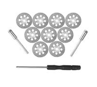 Pour Dremel Accessoires - Disque Diamant 22mm, Bamyli 10 Pièces Mini Disques de Coupe avec Mandrins et Tournevis, pour Pierre, Bois, Verre, Céramique et Métal