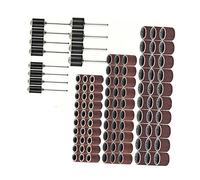 pour DREMEL pour Incrustation Anneaux Anneau de Sable Tambour de Sable Acier Cuivre Sable 102 Pièces Bande de Ponçage Tambour de Sable Rotatif Abrasif Anneau de Ponçage Meulage