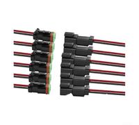 pour dt 2 Pin Connector Kit 6 Sets Male Female Nylon pour dt