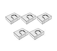 pour du papier, des sacs de 5pcs avec une poignée plus large et un décor de frontière noir, la mode réutilisable, pour les achats de mariage