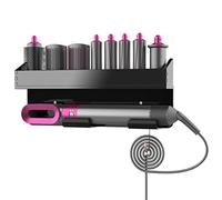 Pour Dyson Airwrap Fer à friser en acrylique Support mural Dyson Outil pour maison salle de bain Étagère d'étagères Pas d'installation de perçage Convient pour tous les murs (noir) JB04