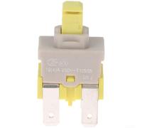 Pour E-switch Pa512c Interrupteur à Bouton Autobloquant 4 Broches 16a 250v En Plastique Et Métal Pour Lave-Vaisselle Aspirateur Couleur Gris