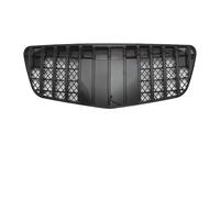 pour E W211 E320 E350 E500 E63 07-09 Grille Pare-Chocs Avant Noire Brillante Style AMG Grilles Supérieures Chromées GTR Grilles Calandre Avant(GTR-Glossy Black)