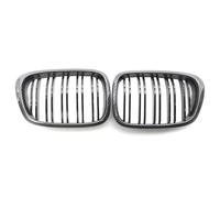 Pour E39 525i 528i 530i 535i Pour M5 1997 1998 1999-2003 Grille Calandre Avant Centrale Noire Large Avant Grille Phares Antibrouillard(Carbon Fiber)