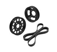 Pour E46 323i 328i 330i E39 X5 E53 X3 E83 E38 M52TU M54 Moteur Pompe À Eau Et Pompe Direction Assistée Jeu Poulies D'entraînement Courroie Distribution(Pulleys and Belt)