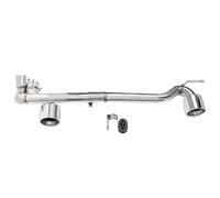 Pour E90 E92 318i 320i 325i MP MT Kit Carrosserie En 2006-2016 Embout D'échappement Double Sortie En Acier Inoxydable Fibre Carbone Pour Voiture(Argent)