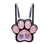 pour écolière,Sac d'école Femme Signe de Chat | Grand Sac de Rangement pour Porte-câlins Voyage pour Les Amoureux des Chats, Noyer noir, verwijzen naar de beschrijving