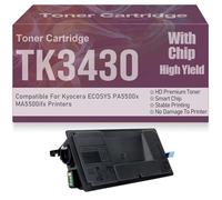 pour ECOSYS PA5500x MA5500ifx Cartouches de Toner Compatible Cartouche de Toner Noir TK3430 Haute capacité pour Kyocera ECOSYS PA5500x MA5500ifx Imprimantes avec Puce,TK3430-1PC