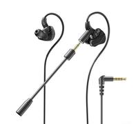 Pour écouteurs filaires HiFi 1,2 m Câble TPE Multi-contrôle pour Hifi | Pilote dynamique de 10 mm, pour des basses profondes et riches, microphone amovible, communications de jeu claires