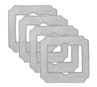Pour ECOVACS pour WINBOT pour serpillères - Lot de 4 ou 10, lavables en machine à 40 °C, très absorbant, pour nettoyeur de vitres automatique, nettoyage flexible des fenêtres, cadres et coins (4