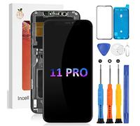 pour Ecran iPhone 11 Pro Complet pour LCD iPhon 11 Pro Écran pour Ecran LCD iphone 11 Pro Affichage LCD Numériseur Capteur Remplacement A2215, A2160, A2217 (Incell, Noir)