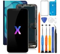 Pour Ecran iPhonr X Screen Replacement Pour iPhoneX Kit de montage Pour écran iPhone X Ecran Complet LCD Display de rechange Digitizer Écran Tactile Affichage- A1865, A1901, A1902, A1903 - Noir