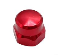 Pour écrou de broche M8 8 x 5 mm en alliage d'aluminium, pièce de rechange pour moulinet ABU HISTAR pour DMK Casting Reel Repair Accessoire (rouge, gauche)
