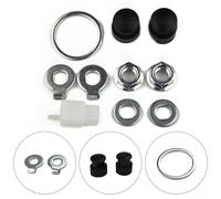 Pour écrou de verrouillage et kit de rondelle pour axe de moteur de moyeu de vélo électrique, compatible avec les moteurs 500 W 5000 W ()