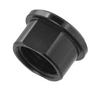 Pour écrou d'essieu traversant M15 x 1,5 mm, capuchon d'extrémité de moyeu pour roues avant et arrière, tube d'arbre en alliage d'aluminium, matériel de rechange pour vélo de route, noir (M15 x P1,5)