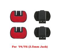 Pour EJEAS V6 Pro V4 PLUS (prise jack 3,5 mm) - 2 clips de fixation et base adhésive double face pour casque de moto 2pcs Clips with Base