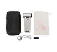 pour électrique, pour Le Bouton d'air, 150000 TR/Min de Grande Vitesse, Moteur Portable Rechargeable, Moteur sans balais, Ventilateur à Jet de Turbine à Main, pour la Maison de (Argent)