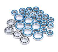 pour Element pour Enduro pour Sendero 1/10 24 Pièces Kit Roulements Étanches Caoutchouc Bleu Moyeu Axe Roue Pièces Modèles Réduits Voitures Camions Radiocommandés Roulements RC